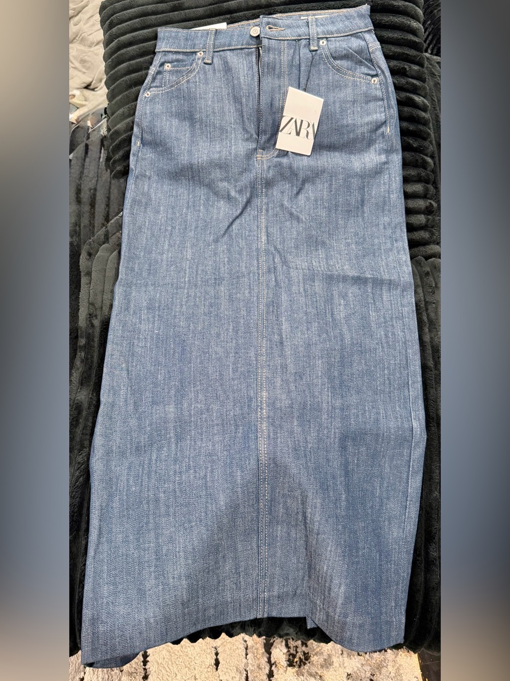 Zara Denim Pencil Skirt